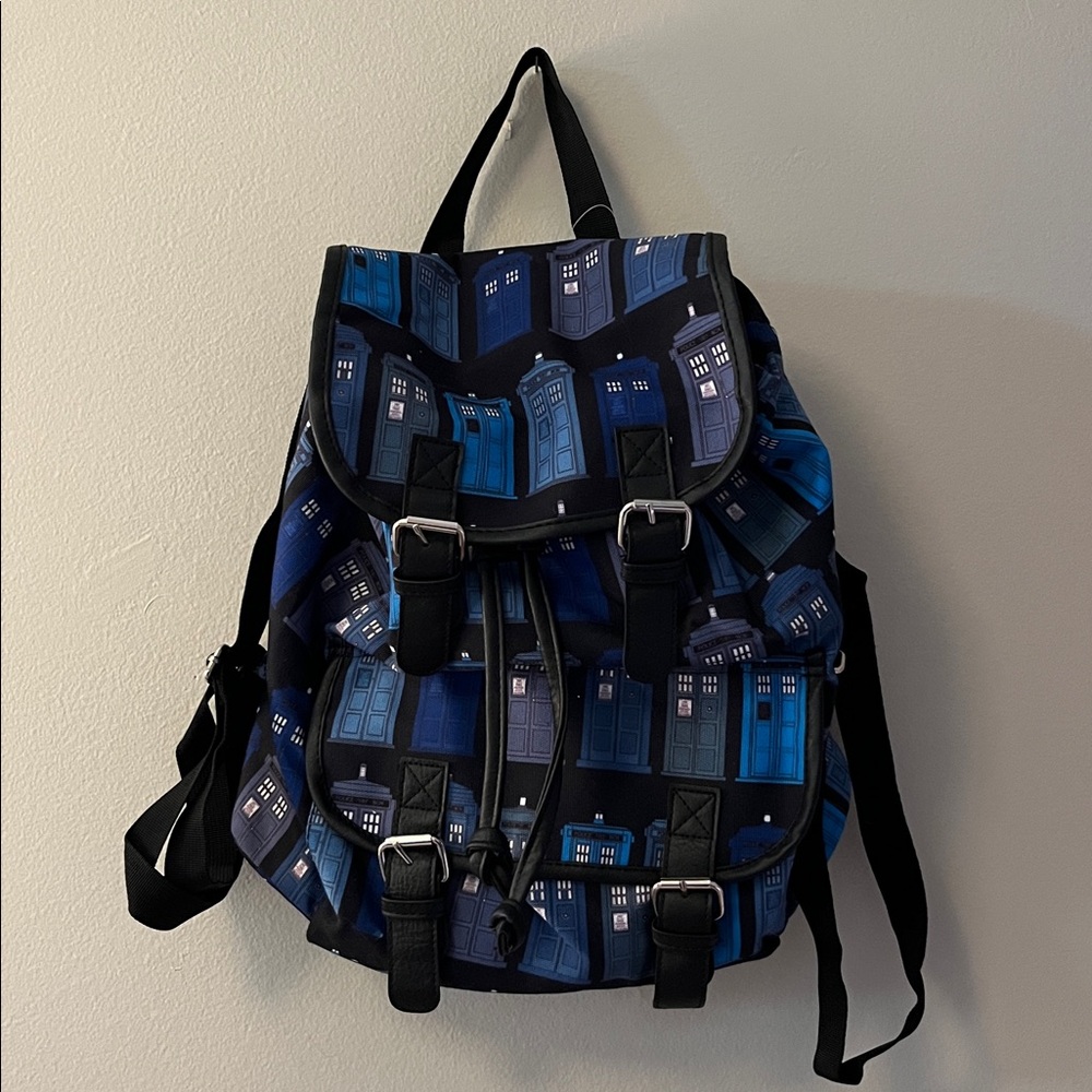 Doctor Who TARDIS Medium Slouch Backpack - new!